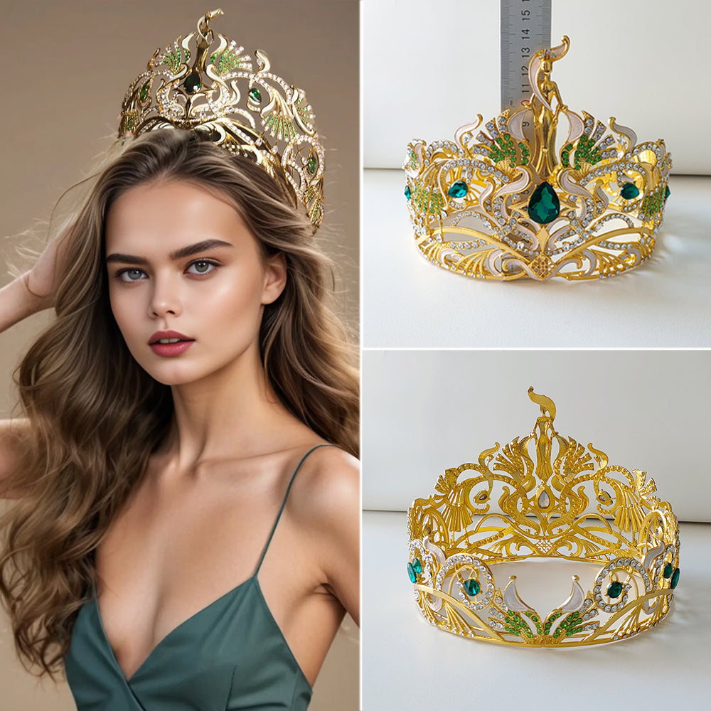 Miss Grand Thailand Crown Beauty Pageant Rhinestone Tiara Party Stage Show Hair Jewelry