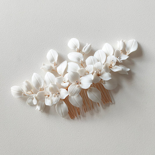 Romantic Foral Bridal Hair Comb