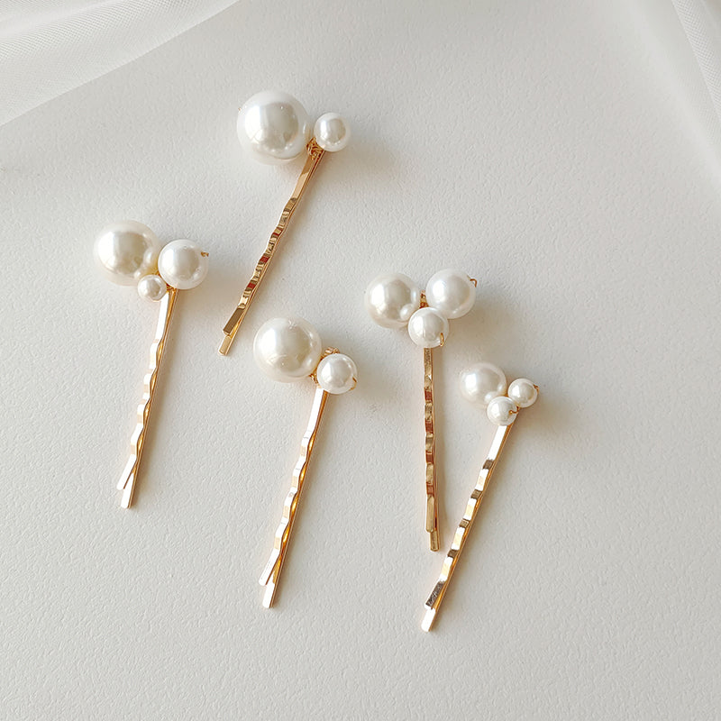 Handmade Shell Pearl Hairclip for Women Bride Hair Accessories Hair Pins Daily Dream Barrette with Pearls