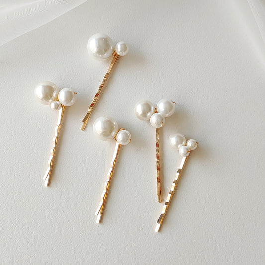 Handmade Shell Pearl Hairclip for Women Bride Hair Accessories Hair Pins Daily Dream Barrette with Pearls