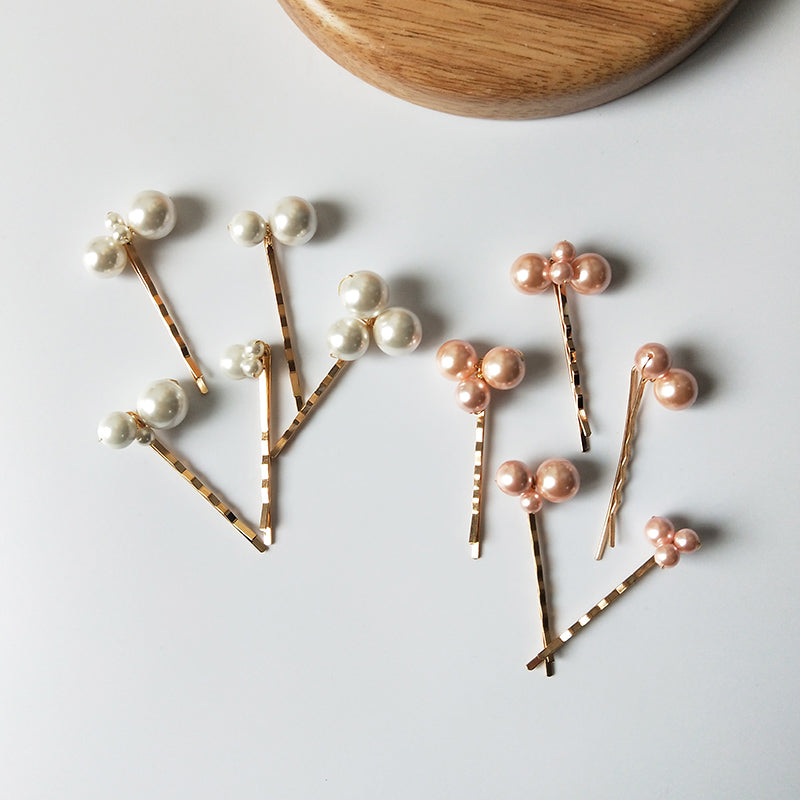 Handmade Shell Pearl Hairclip for Women Bride Hair Accessories Hair Pins Daily Dream Barrette with Pearls