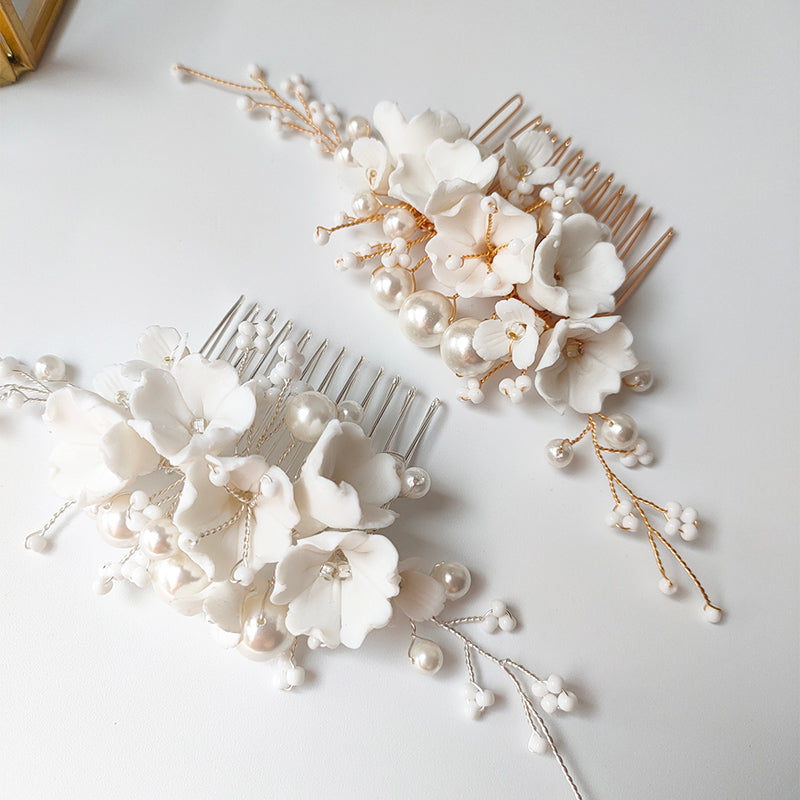 Cherry Blossom Bridal Hair Comb