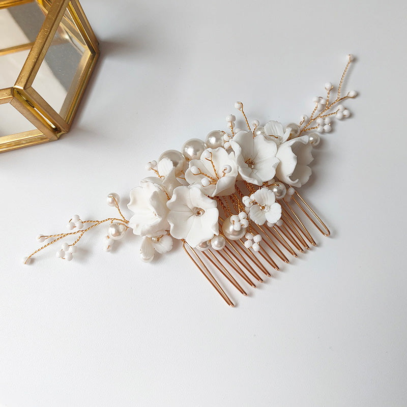 Cherry Blossom Bridal Hair Comb