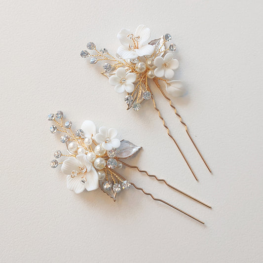 Blooming Flowers Hair Pin Set
