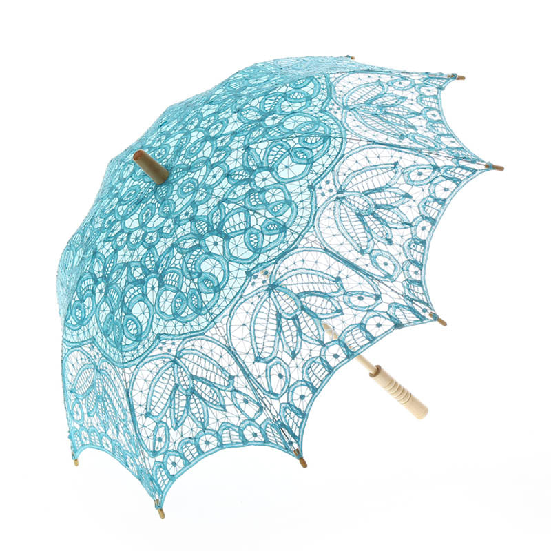 Embroidery Lace Parasols | Elegant Sun Protection for Weddings, Tea Parties & Stylish Strolls