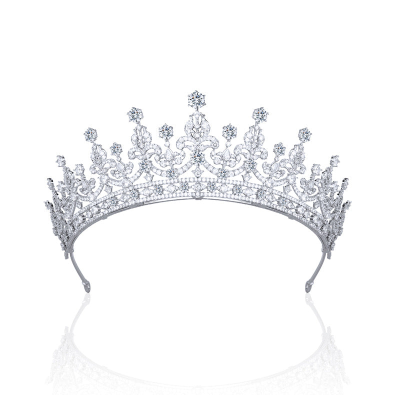 Starlight shining AAA zirconia crown is suitable for weddings, parties, quinceanera