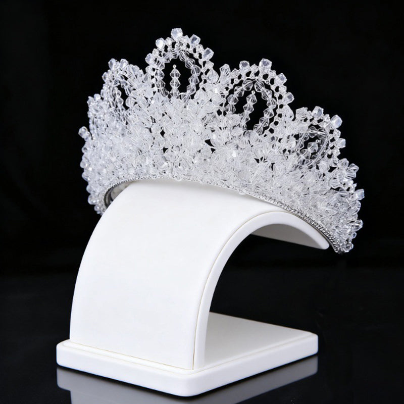 Sparkling Crystal Big Crown Queen Tiaras