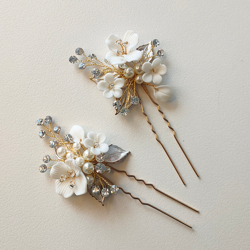 Blooming Flowers Hair Pin Set