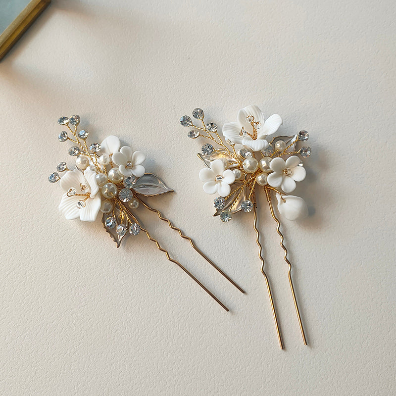 Blooming Flowers Hair Pin Set