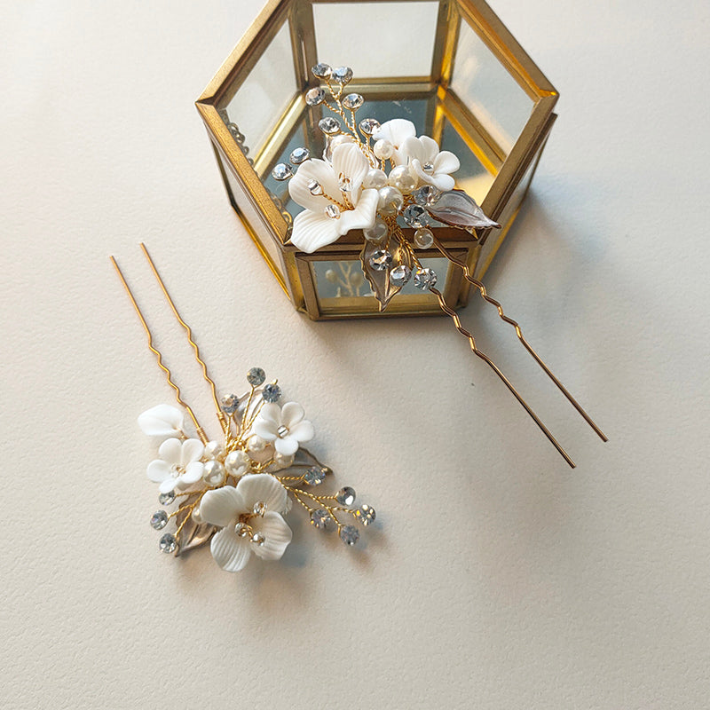 Blooming Flowers Hair Pin Set