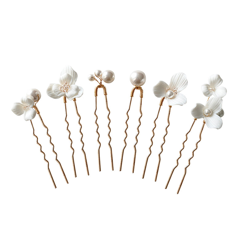 Cute Romantic Hair Pin 6pcs Set