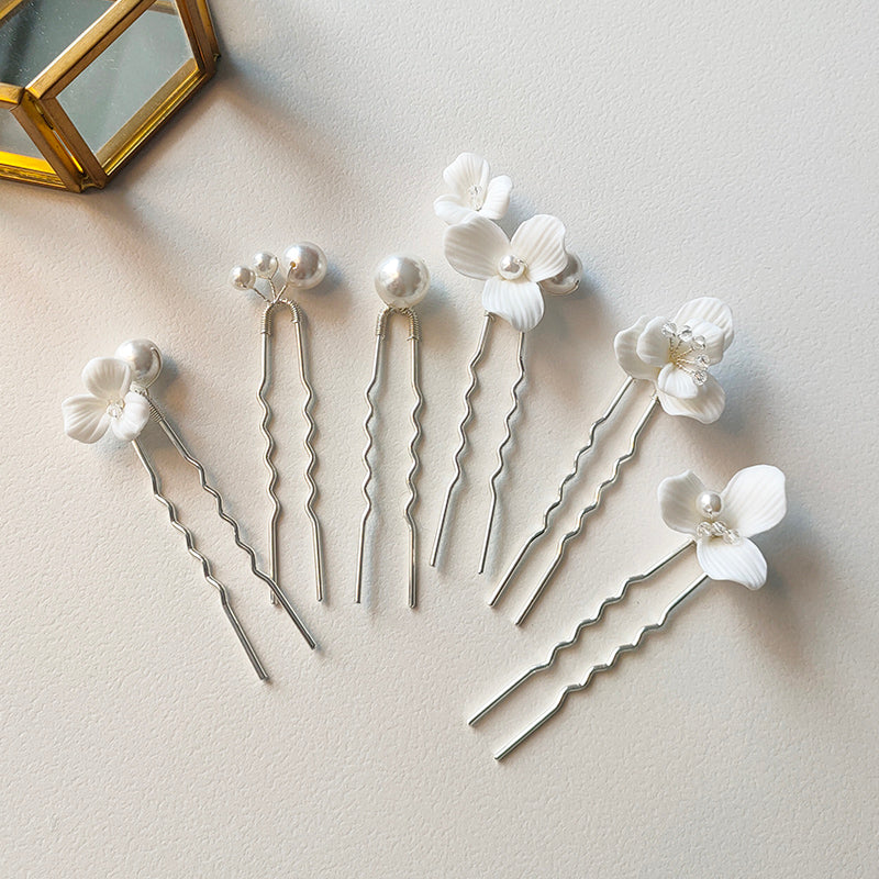 Cute Romantic Hair Pin 6pcs Set
