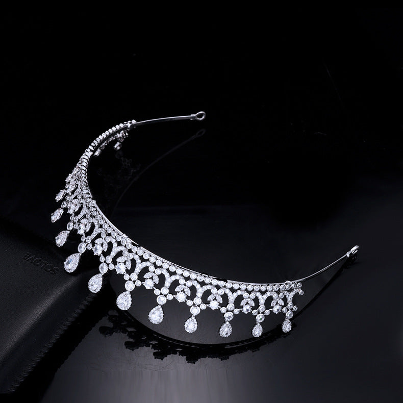 Royal Zircon Wedding Crown Birthday Hair Accessories Tiara