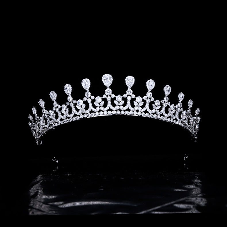 Royal Zircon Wedding Crown Birthday Hair Accessories Tiara