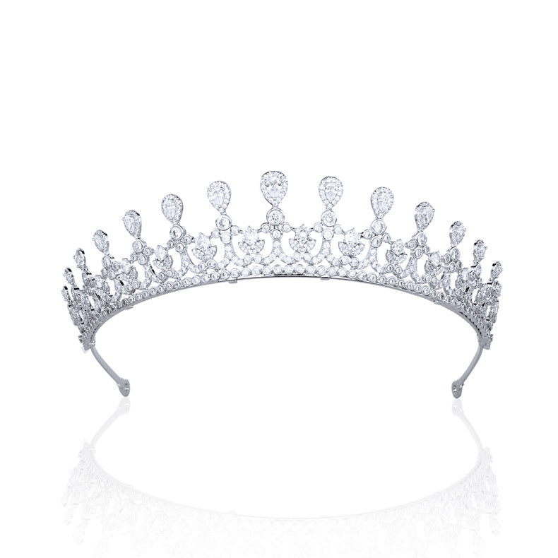Royal Zircon Wedding Crown Birthday Hair Accessories Tiara