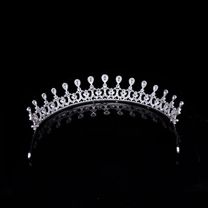 Royal Zircon Wedding Crown Birthday Hair Accessories Tiara