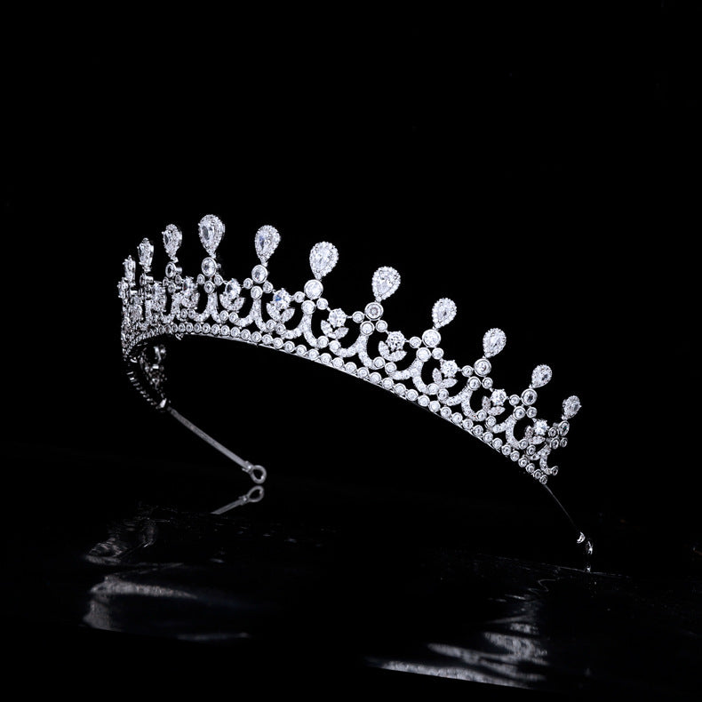 Royal Zircon Wedding Crown Birthday Hair Accessories Tiara