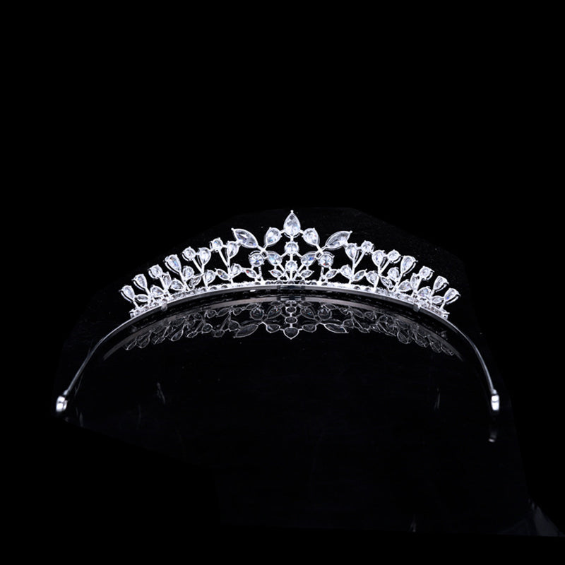 CZ Zircon Wedding and Quinceanera Tiara Crown