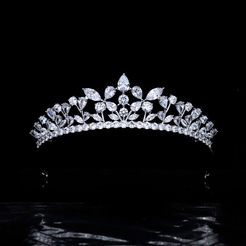 CZ Zircon Wedding and Quinceanera Tiara Crown
