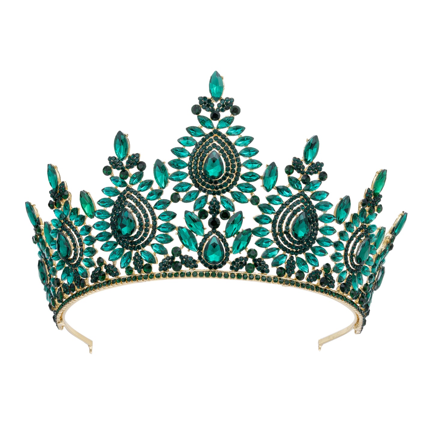 Luxury Baroque Rhinestone Crown Tiaras for Wedding,Quinceanera,Birthday,Sweet 16 age Party