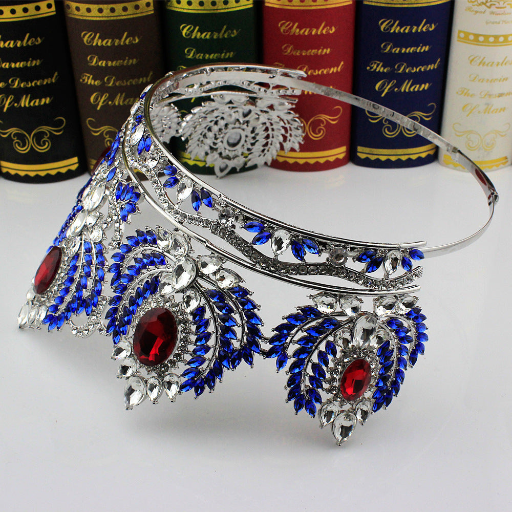 Large Diamond Crown Tiara Beauty Pageant Miss World Universe Princess Bridal Wedding Birthday Crystals Hair Accessory