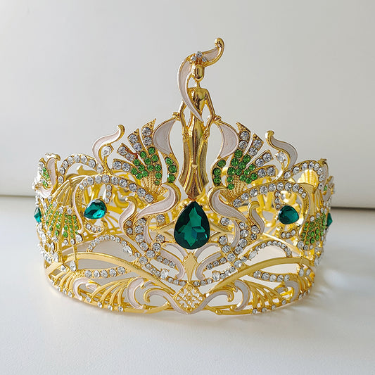 Miss Grand Thailand Crown Beauty Pageant Rhinestone Tiara Party Stage Show Hair Jewelry