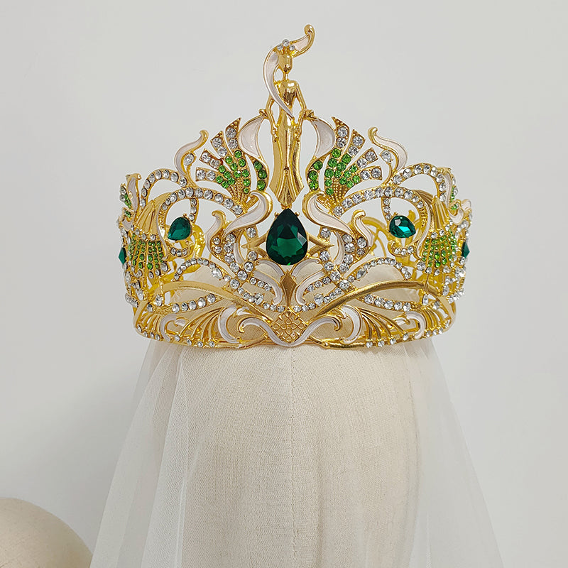 Miss Grand Thailand Crown Beauty Pageant Rhinestone Tiara Party Stage Show Hair Jewelry