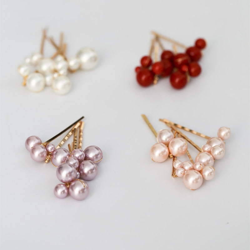 Handmade Shell Pearl Hairclip for Women Bride Hair Accessories Hair Pins Daily Dream Barrette with Pearls