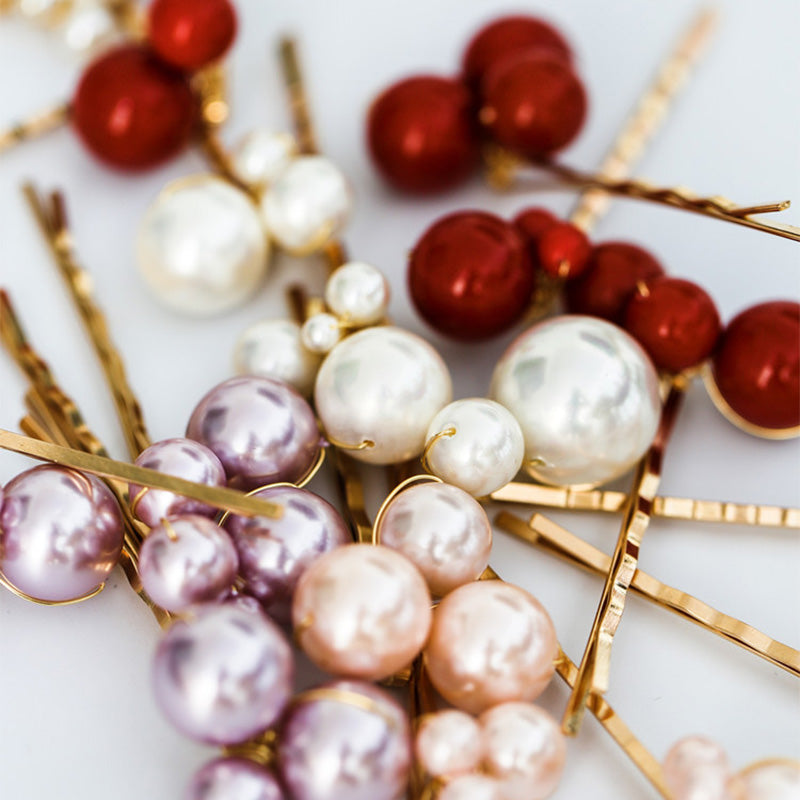 Handmade Shell Pearl Hairclip for Women Bride Hair Accessories Hair Pins Daily Dream Barrette with Pearls