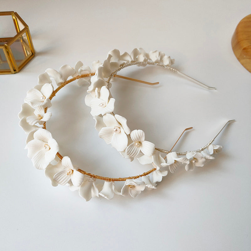 Elegant Floral Hair Band Tiara For Bridal