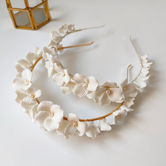 Elegant Floral Hair Band Tiara For Bridal