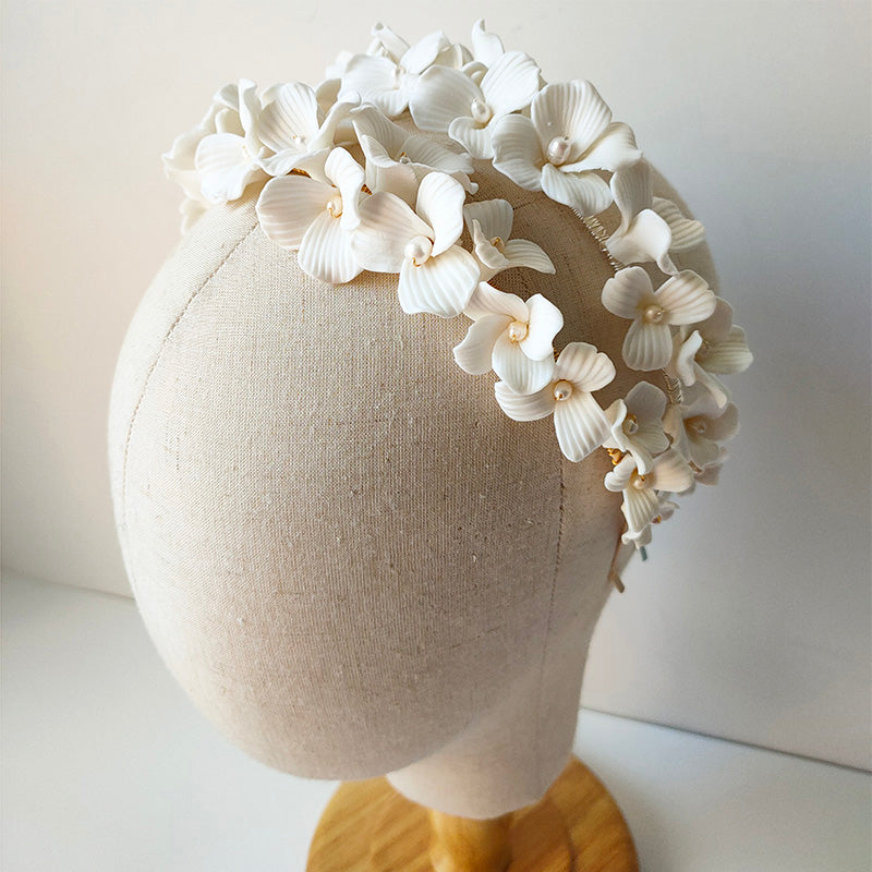 Elegant Floral Hair Band Tiara For Bridal
