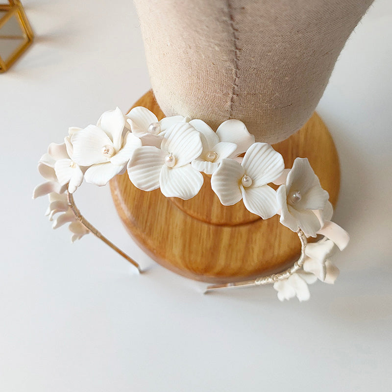 Elegant Floral Hair Band Tiara For Bridal