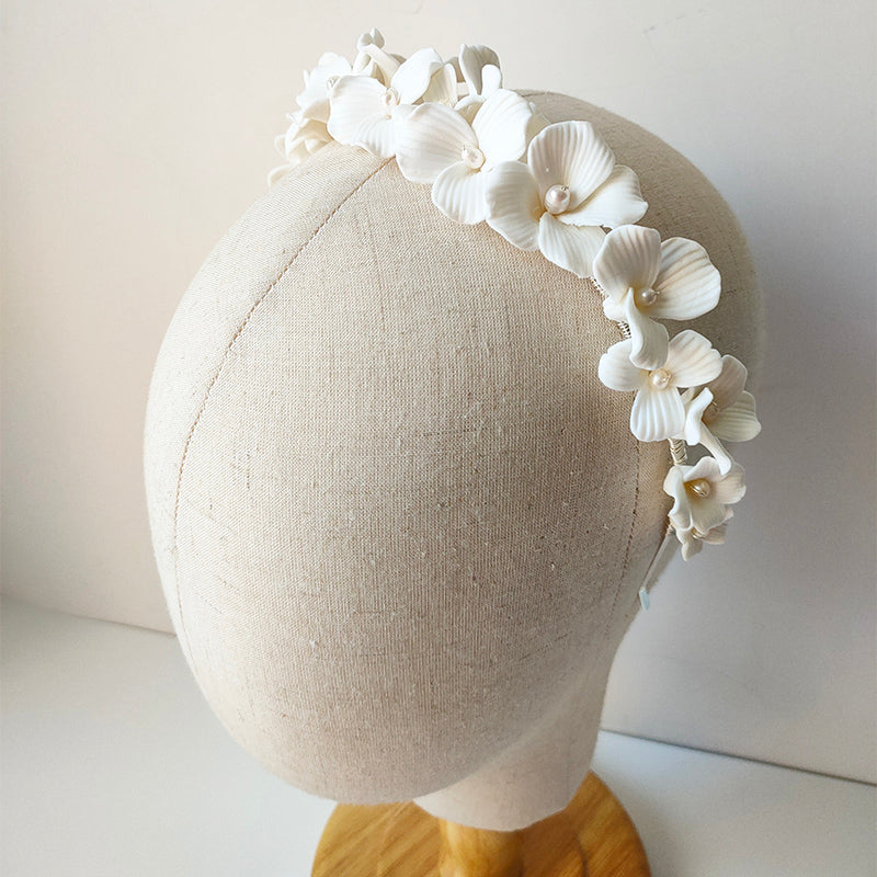 Elegant Floral Hair Band Tiara For Bridal