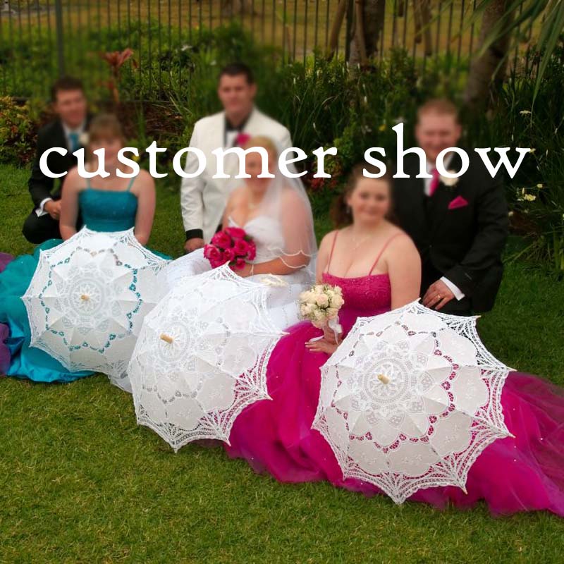 Bridal Lace Parasol - "Reawakening Romance" Collection | Handmade Wedding Umbrella in White, Beige, or Black