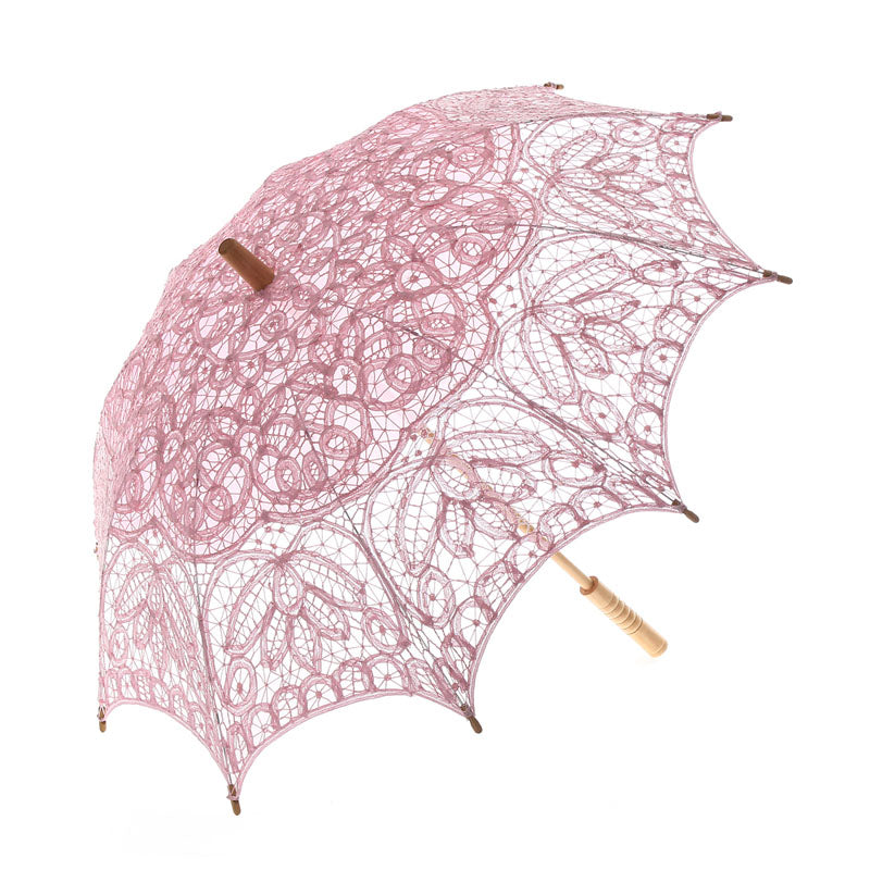Embroidery Lace Parasols | Elegant Sun Protection for Weddings, Tea Parties & Stylish Strolls