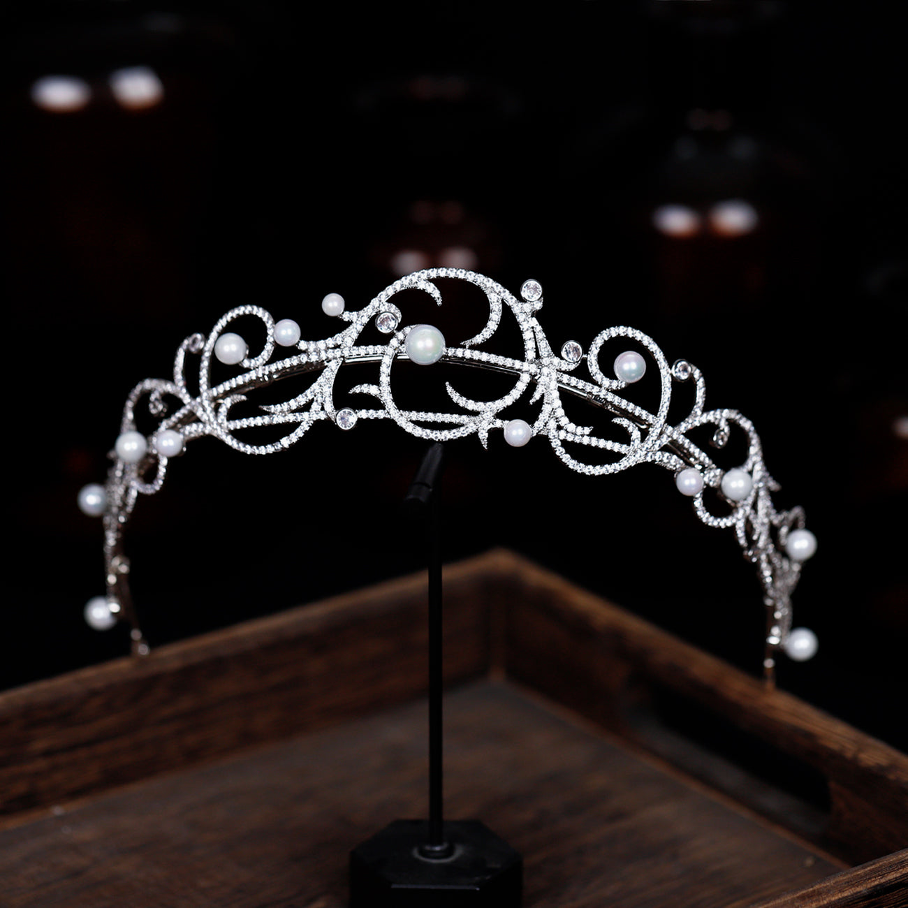 AAA Cubic Zircon Wedding Photo Shooting Zircon Evening Dress Head Accessories