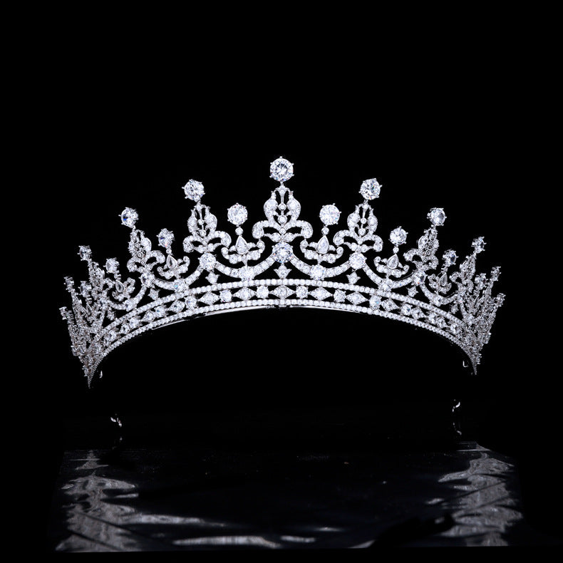 Starlight shining AAA zirconia crown is suitable for weddings, parties, quinceanera