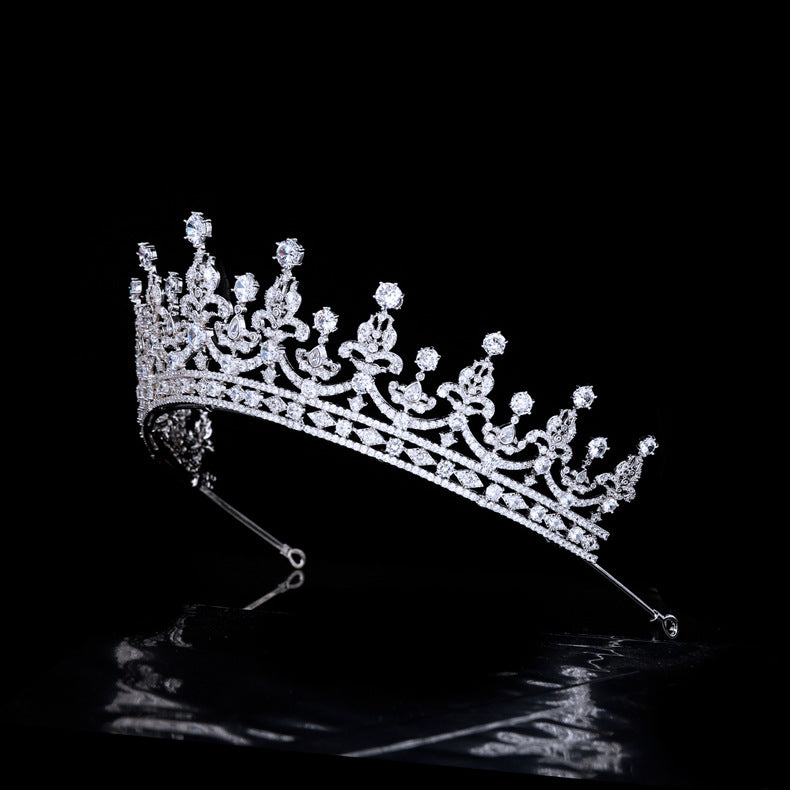 Starlight shining AAA zirconia crown is suitable for weddings, parties, quinceanera