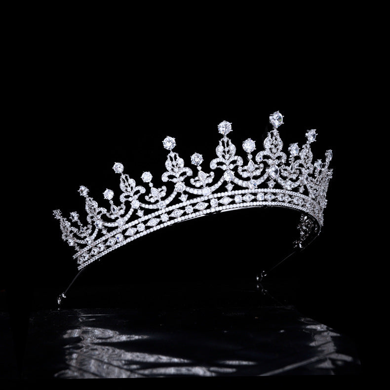 Starlight shining AAA zirconia crown is suitable for weddings, parties, quinceanera