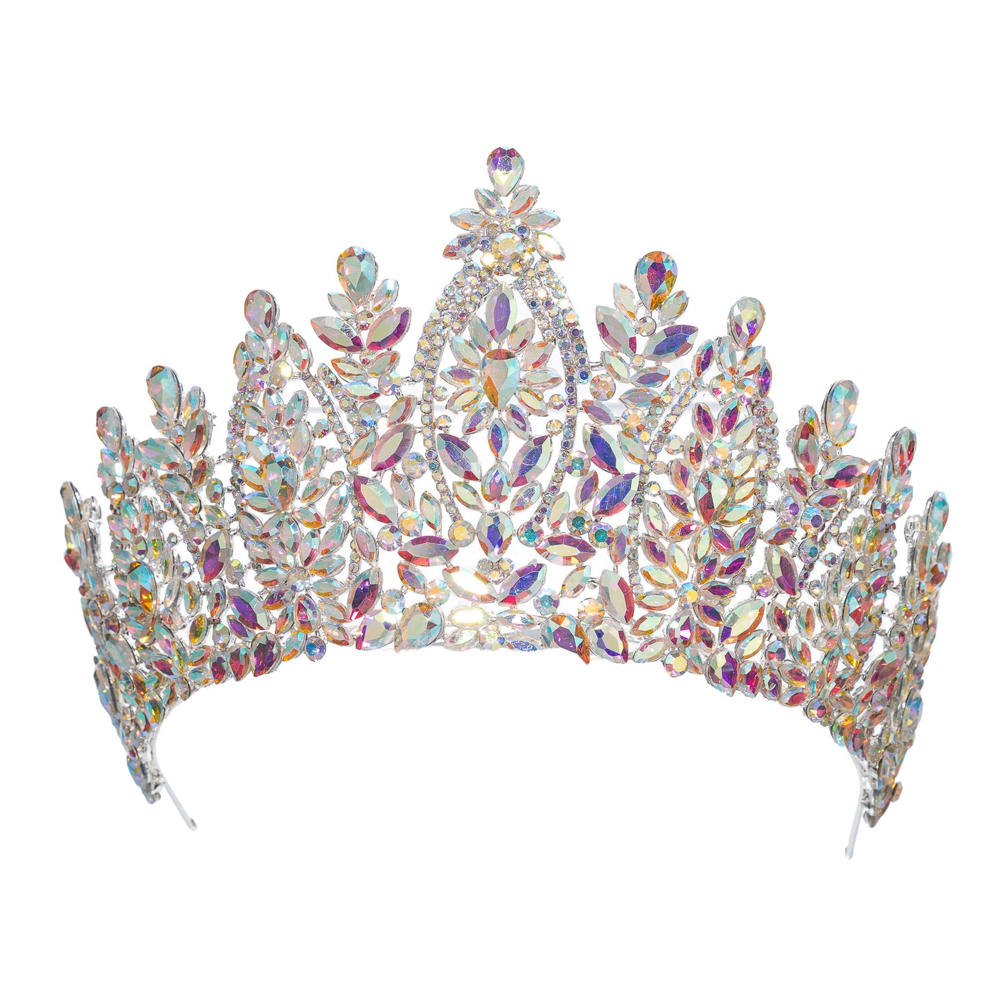 Vintage Rhinestone Crown Tiara Wedding Hair Accessories Princess Head Jewelry