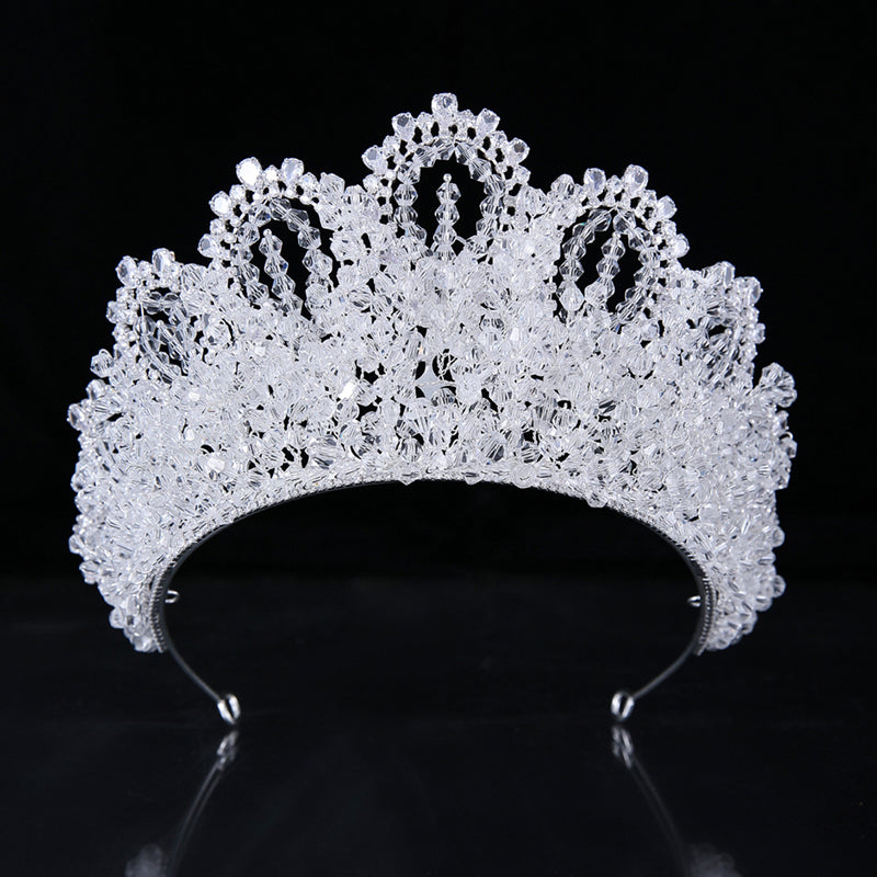 Sparkling Crystal Big Crown Queen Tiaras