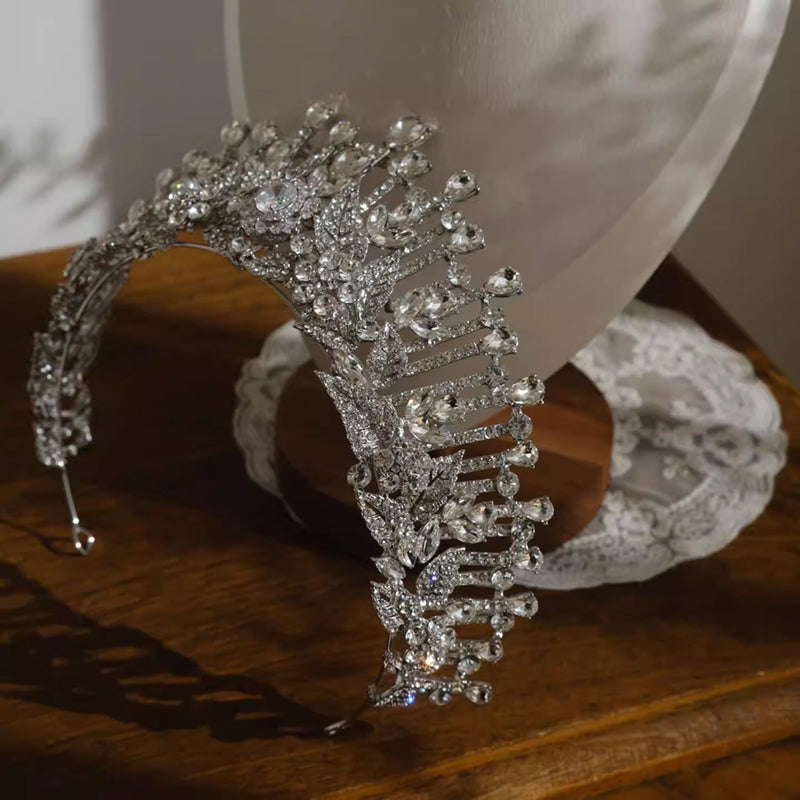 Diamond Rhinestone Crystal Crown for Wedding Gown Birthday Celebrations Bride Tiaras