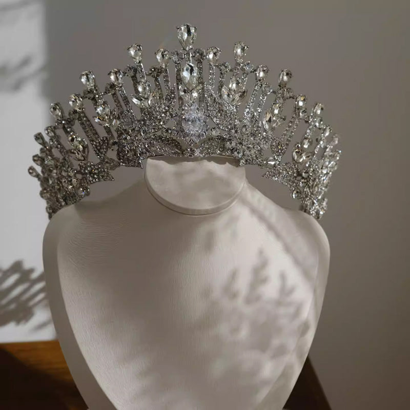 Diamond Rhinestone Crystal Crown for Wedding Gown Birthday Celebrations Bride Tiaras