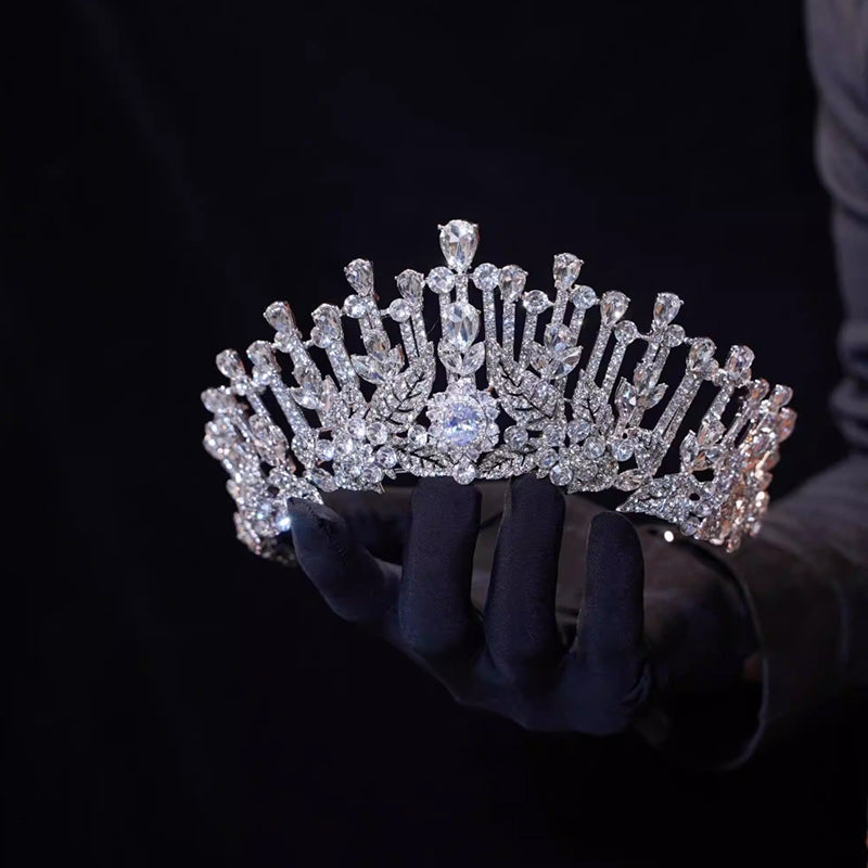 Diamond Rhinestone Crystal Crown for Wedding Gown Birthday Celebrations Bride Tiaras