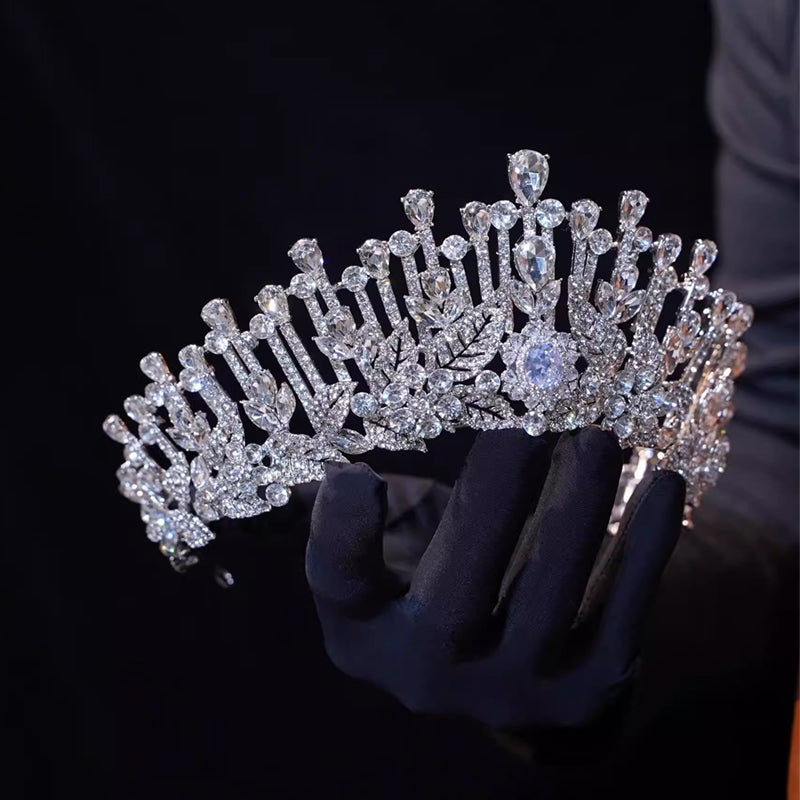 Diamond Rhinestone Crystal Crown for Wedding Gown Birthday Celebrations Bride Tiaras
