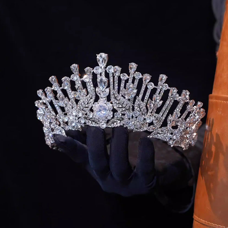 Diamond Rhinestone Crystal Crown for Wedding Gown Birthday Celebrations Bride Tiaras