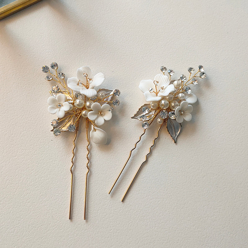 Blooming Flowers Hair Pin Set