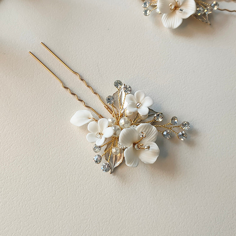 Blooming Flowers Hair Pin Set