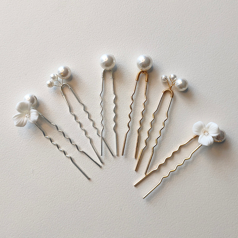 Cute Romantic Hair Pin 6pcs Set